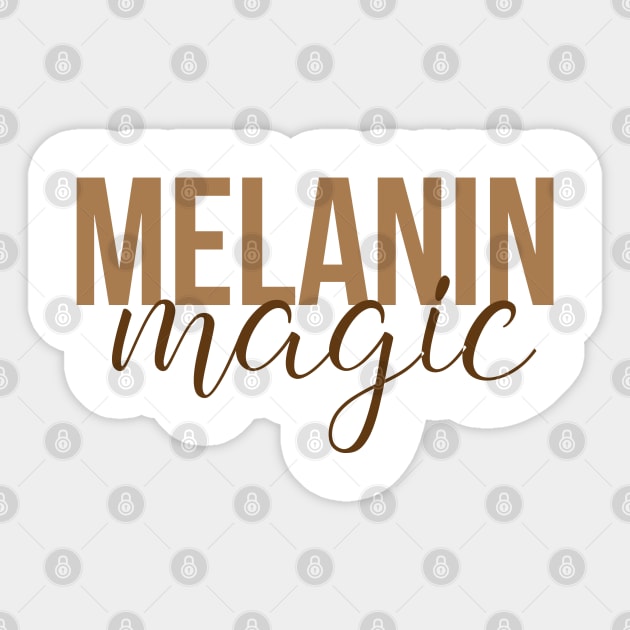 Melanin Magic | Black Girl Magic Sticker by UrbanLifeApparel